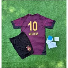 Legent Lady Gâlatâsarâ.yy 2025/26 Yeni 5 Yıldızlı Mertens.s Deplasman Çocuk Forması 4'lü Set