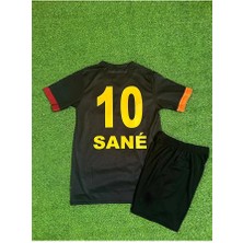 Legent Lady G'â.l.a.t.â.s.a.r.â.yy 2024-25 Yeni Sezon Siyah Özel Lorey Sane Çocuk Forması 4'lü Set