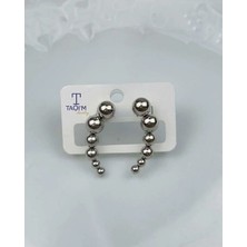 Taqi'm Jewelry Silver Çelik Küpe