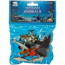 Epilons Mey Ithalat® 0704 Okyanus Hayvanları Poşetli Hayvan Oyun Seti