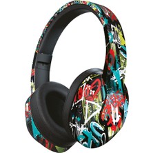 Avcı Teknoloji Market Bluetooth 5.3 Kablosuz Kulak Üstü Kulaklık Katlanabilir Mikrofonlu