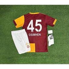 Legent Lady .g'.â.l.a.t.â.s.a.r.â.y 2025/26 5 Yıldızlı V. O.s.i.m.h.e.n Parçalı Çocuk Forma 4'lü Set