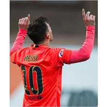 Legent Lady Fc. B.a.r.c.e.l.o.n.a 2015/16 Sezonu Lionel Messi Nostalji Forması (Turuncu)