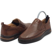 Taşpınar Ayakkabı Taşpınar 767 %100 Hakiki Deri Ortopedik Erkek Yazlık Rahat Günlük Comfort Ayakkabı 40-45