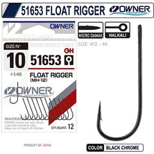 Owner 51653 Mh-12 Float Rigger Japon Olta Iğnesi No:8