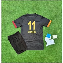Legent Lady /g.â.l.a.t.â.s.a.r.â.yy 2024/25 Yeni Sezon Siyah Yunus Akgün Özel Çocuk Forması 4'lü Set
