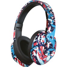 Avcı Teknoloji Market Bluetooth 5.3 Kablosuz Kulak Üstü Kulaklık Katlanabilir Mikrofonlu