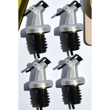 Katilus 4 Adet Damlatmaz Kapaklı Şişe Tıpası Mantar Tıpa Yağ Şişesi Başlığı Sızdırmaz Yağdanlık Ucu Kapağı