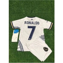 Legent Lady R.madridd 2023/24 Sezon Dragon Desenli Cristiano Ronaldo Konsept Çocuk Forması 4'lü Set (Byz)