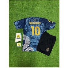 Legent Lady Real Madrid Luka Modric Dragon Desenli Çocuk Forması 4'lü Armalı Set
