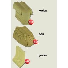Outdoorun 12'li Askerlik Seti Fanila Don Çorap - Temel ve Bedelli Askerlik Malzemeleri