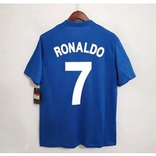 Legent Lady Moskova 2008 Şampiyonlar Ligi Finali Cristiano Ronaldo Nostalji Forması (Blue)