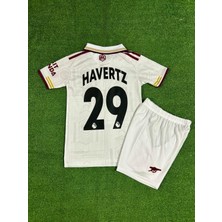 Legent Lady Arsenal 2025/26 Yeni Sezon Kai Havertz Deplasman Çocuk Forması (Beyaz)