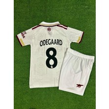 Legent Lady Arsenal 2025/26 Yeni Sezon Martin Ødegaard Deplasman Çocuk Forması (Beyaz)