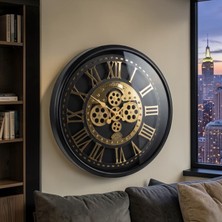 Sleep Nova Imperium Gold Roma Rakamlı Mekanizmalı Lüks Duvar Saati