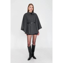 Zengezur Mall Hnrlishp Kemerli Kaşe Panço Antrasit Pt (Beden: Standart)