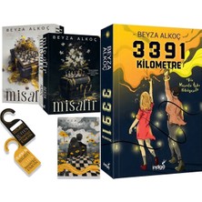 İndigo Kitap Misafir Karton Kapak ve 3391 Kilometre Karton Kapak (Beyza Alkoç) 2'li Set
