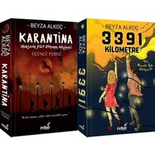 İndigo Kitap Karantina 3 Karton Kapak ve 3391 Kilometre Karton Kapak (Beyza Alkoç) 2'li Set