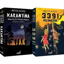 İndigo Kitap Karantina 5 Karton Kapak ve 3391 Kilometre Karton Kapak (Beyza Alkoç) 2'li Set
