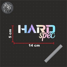Hard Spec 14X5 cm Araba-Motor-Laptop Hologram Seçenekli Etiket Etiketçilere Özel