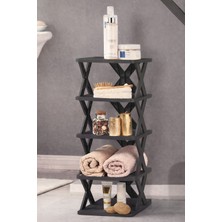 Özgen Mg Concept 5 Katlı Çok Amaçlı Plastik Raf Organizer – Banyo Mutfak Salon Rafı – Ayakkabılık Düzenleyici 66 cm
