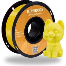 Kingroon Pla Filament - Canlı Limon Sarı - 1 kg - Düğümsüz Sarım & Kolay Baskı