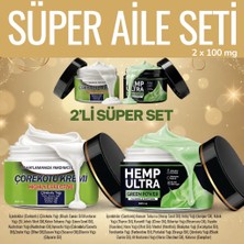 100 Mg Hemp Ultra Green Power Krem - 100 Mg Çörekotu Kremi Cilt Bariyeri Yenilemesi Için Destek Süper Aile Krem Seti