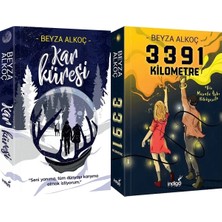 İndigo Kitap Kar Küresi Karton Kapak ve 3391 Kilometre Karton Kapak (Beyza Alkoç) 2'li Set