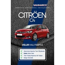 Sammarco Citröen C4 2019 Halı Paspas Velur Paspas Kumaş Paspas Oto Paspas