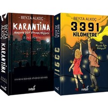 İndigo Kitap Karantina 2 Karton Kapak ve 3391 Kilometre Karton Kapak (Beyza Alkoç) 2'li Set