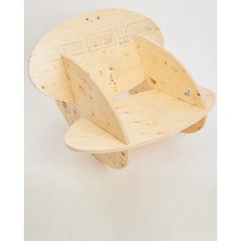 Comart Geçmeli Kontraplak Sandalyesi – Aletsiz Kurulum, Modern Ahşap Tasarım, Dayanıklı Flat-Pack