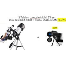 Özbience Iki Parça Mobil Telefon Tutucu ve Dürbün Seti, Hediye Içerir