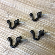 Storemax Karaworksell Kanca Askı Siyah (4 Adet)