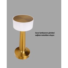 Kablosuz Dokunmatik Masa Lambası – Şık Modern Metal Gövde, USB Şarjlı - Lisinya