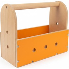 Gözeler Çocuklar Için Ahşap Tamir Atölyesi Kutusu - Montessori Eğitici Oyuncak - Doğal Ahşap