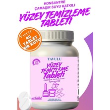Yavulu Yüzey Temizleyici Tablet Genel Yüzey Temizleyici Ultra Konsantre Çamaşır Suyu Etkili 40TAB. 1 Kutu