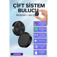 L'edoren Android ve Ios Çift Sistemli Gps Izleyici, Küresel Ürün Bulucu Kayıp Önleyici Cihaz, Android Apple