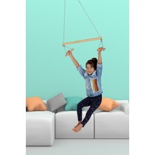 Storemax Karaworksell Esnivus Çocuk Duyusal Ahşap Trapez Salıncak Çocuk Jinlastik Aktivite Gelişim Salıncağı