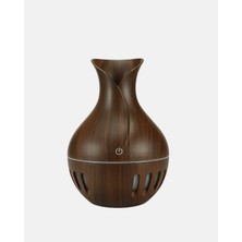 Ahşap Desenli 130 ml Aromaterapi Difüzör Sessiz ve USB Bağlantılı - Lisinya