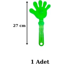 Nostaljik Lezzetler Yeşil Renkli Işıklı El Şaklatıcı 1 Adet Işıklı El Figürlü