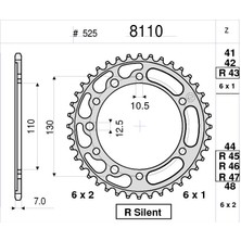 Ognibene Yamaha 600 R6 06 Ognıbene Arka Dişli 50T