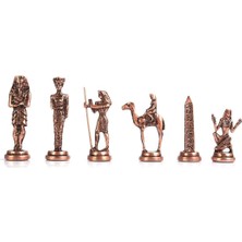 Storemax Karaworksell Gifthome Büyük Boy Metal Mısır Satranç Taşı Antik