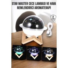 Aromaterapi Hava Nemlendirici Masa ve Gece Lambası - Lisinya