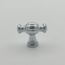 Bf Filiz Kesir Çizgili Düğme Kulp Krom 4 Adet