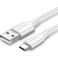 Storemax Karaworksell Ugreen USB To USB C Hızlı Şarj Kablosu Beyaz 2 Metre