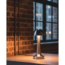 Calperia Modern Mantar Masa Lambası Dokunmatik 3 Işık Modlu Şarjlı Kablosuz LED - Lisinya
