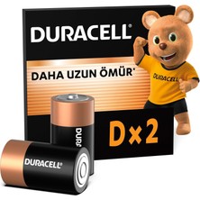 Storemax Karaworksell Duracell Alkalin D Piller, 2’li Paket
