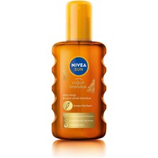 Storemax Karaworksell Nıvea Sun Karoten Özlü Yoğun Bronzlaştırıcı Güneş Vücut Sprey 200ML, E Vitamini, Uzun Süreli Bronzluk, Spf6