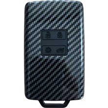 Autohan Keys Lüx Renault Karbon Anahtar Kılıfı, Clio E-Tech, Austral, Megane 4, Talisman, Clio 5 ile Uyumlu, Karbon