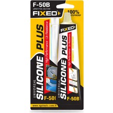 Fixed Fıxed Silicone Plus Tüp Silikon Beyaz 50 gr – Güçlü Yapıştırıcı ve Dolgu Silikonu
